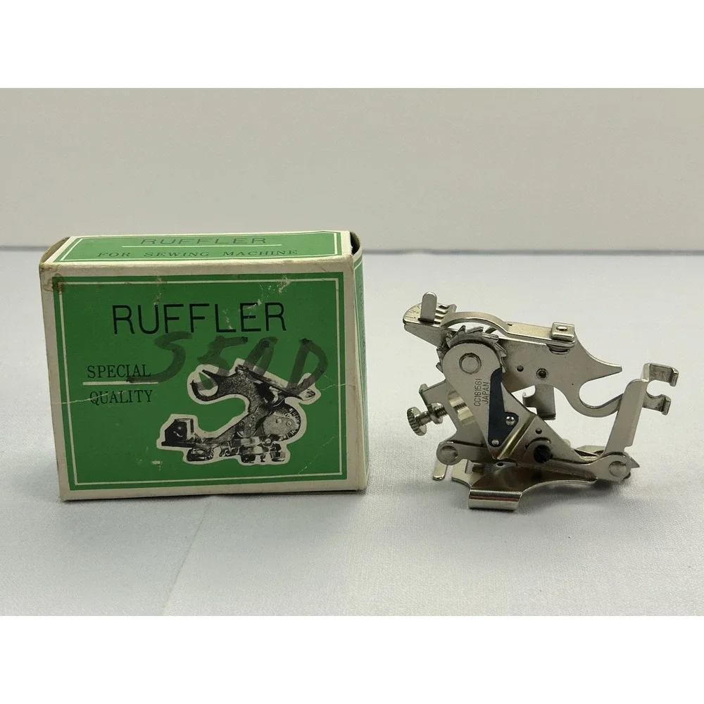 Vintage Ruffler Sewing Machine Attachment 55642-S Japan w/ Original Box